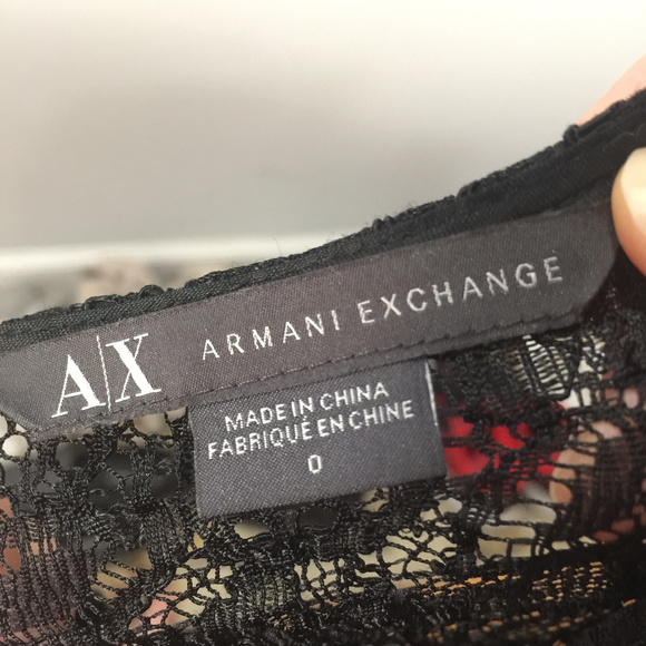 Armani Exchange Woman's Black Dress, Size 0 - Picture 3 of 3